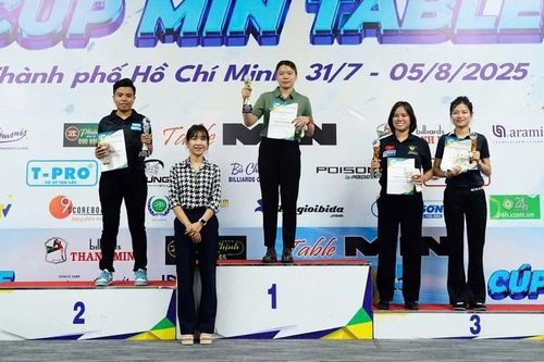 Nữ cơ thủ Gia Lai giành giải ba tại Giải Billiards HBSF Tour 2