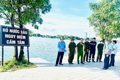 Công an tỉnh Ninh Bình siết chặt phòng, chống đuối nước tại hồ Núi Lớ và hồ Lam Hạ