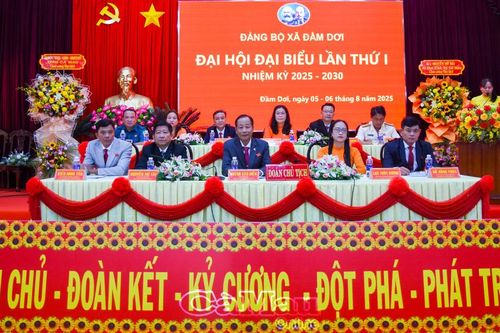 Đại hội đại biểu Đảng bộ xã Đầm Dơi lần thứ I, nhiệm kỳ 2025 - 2030