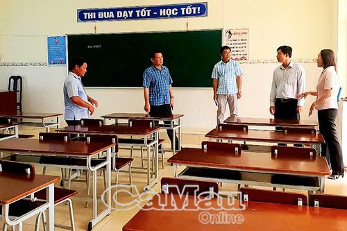 Xã Long Điền kiểm tra cơ sở vật chất trường học trước năm học 2025-2026