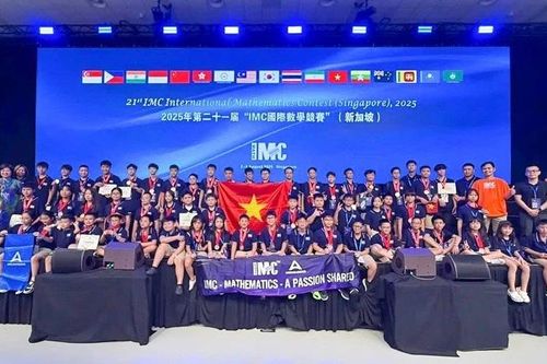 Đoàn học sinh Việt Nam đạt thành tích nổi bật tại Kỳ thi Toán học trẻ quốc tế IMC 2025