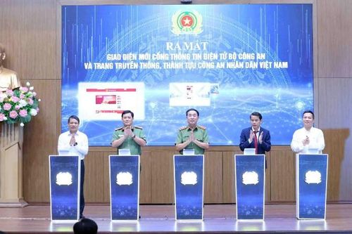 Cổng Thông tin điện tử Bộ Công an ra mắt giao diện mới
