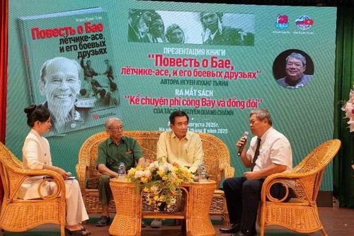 Ra mắt sách 'Kể chuyện phi công Bảy và đồng đội' bản tiếng Nga