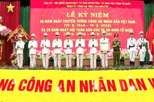 Thái Nguyên kỷ niệm 80 năm Ngày thành lập Công an nhân dân