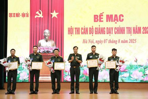 Cục Xe máy-Vận tải tổ chức thành công Hội thi cán bộ giảng dạy chính trị năm 2025