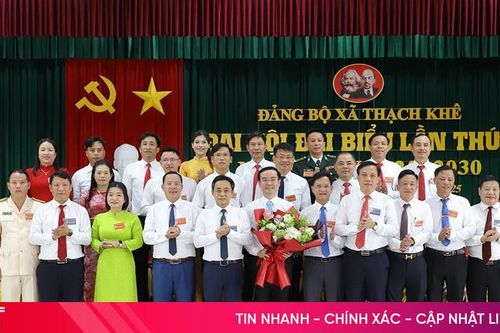 Phó Bí thư Thường trực Tỉnh ủy dự Đại hội Đảng bộ xã Thạch Khê