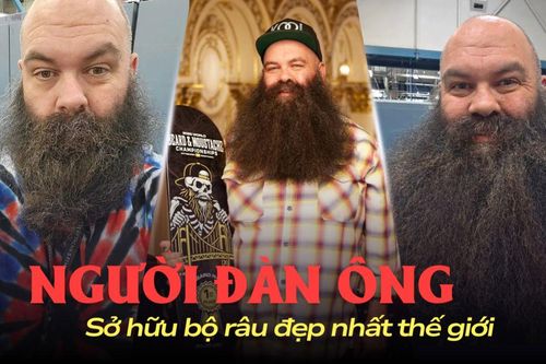 Sở hữu bộ râu đẹp nhất thế giới, người đàn ông nhiều lần nghẹn vì nuốt nhầm râu