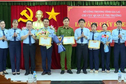 Gia Lai: Khen thưởng đột xuất 3 tập thể, cá nhân về công tác chống buôn lậu, gian lận thương mại