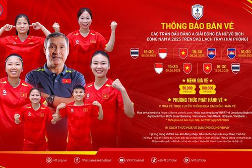 Vé cao nhất 100.000 đồng, tuyển nữ Việt Nam hướng tới chức vô địch