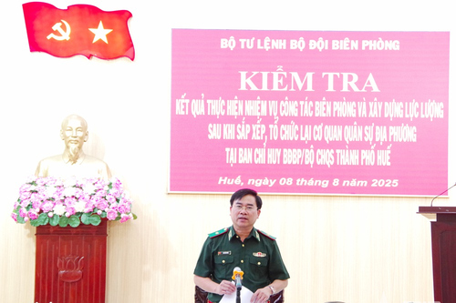 Bộ đội Biên phòng TP Huế: Kiểm tra kết quả thực hiện nhiệm vụ công tác biên phòng
