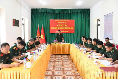 Bộ CHQS tỉnh Lai Châu kiểm tra kết quả thực hiện nhiệm vụ của các đồn Biên phòng