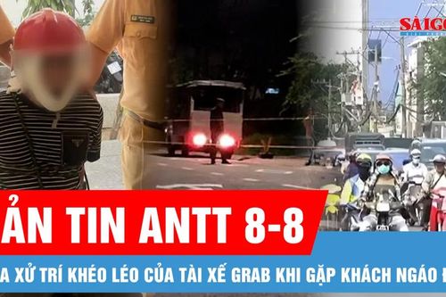 Bản tin ANTT 8-8: Pha nhanh trí của tài xế Grab khi gặp khách ngáo đá; Vạch trần chiêu thức lừa đảo mới