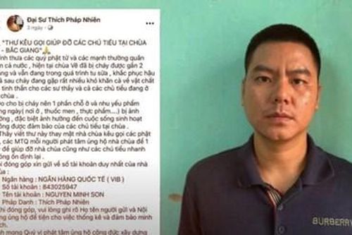 Giả danh sư thầy kêu gọi ủng hộ để chiếm đoạt tài sản