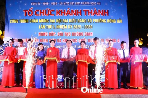 Phường Đông Hải tổ chức khánh thành Công trình 'Nâng cấp, cải tạo không gian Công viên biển Bình Sơn'