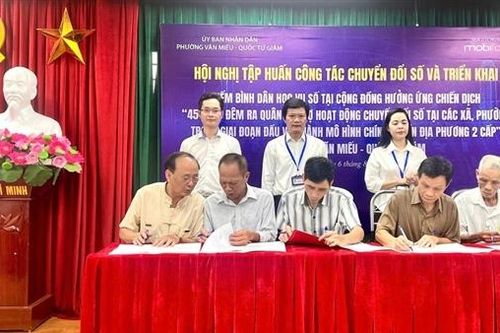 MobiFone đồng hành triển khai Chiến dịch 45 ngày đêm chuyển đổi số tại các xã phường