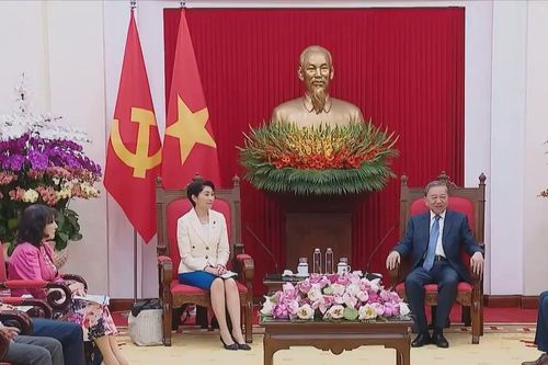 Tổng Bí thư tiếp Chủ tịch Liên minh nghị sĩ hữu nghị Nhật-Việt