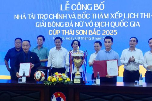 Thái Sơn Bắc đồng hành cùng giải bóng đá nữ VĐQG 2025