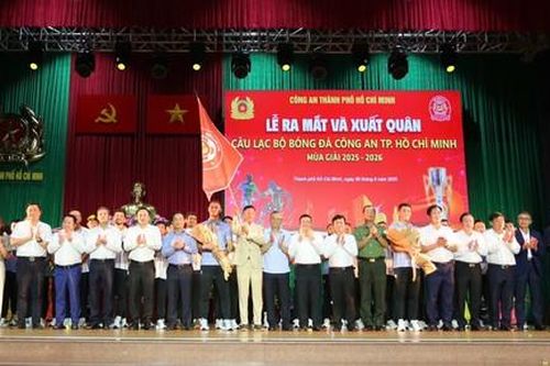 Lễ ra mắt và xuất quân CLB Bóng đá Công an TPHCM tham gia V.League 1 mùa giải 2025 - 2026