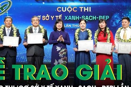 Toàn cảnh Lễ trao giải Cuộc thi 'Cơ sở y tế Xanh - Sạch - Đẹp' lần thứ I