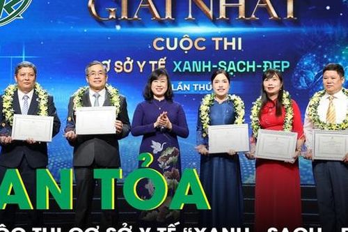 Cảm xúc lan tỏa tại lễ trao giải Cuộc thi 'Cơ sở y tế Xanh - Sạch - Đẹp' lần thứ I