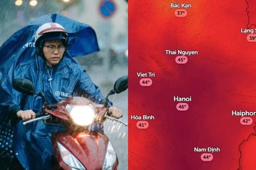 Hà Nội oi nóng dịp cuối tuần, lên tới 46 độ C trước khi đón mưa giải nhiệt