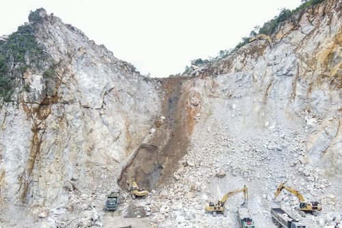 Cận cảnh mỏ đá của Vissai Ninh Bình bị đề nghị kiểm tra