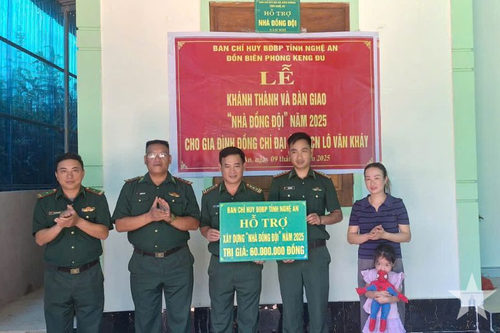 Khánh thành và bàn giao nhà đồng đội tặng quân nhân có hoàn cảnh khó khăn