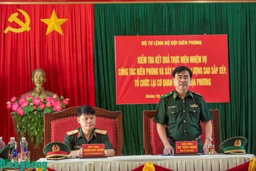Kiểm tra kết quả thực hiện nhiệm vụ công tác Biên phòng và xây dựng đơn vị sau sắp xếp, tổ chức lại cơ quan quân sự địa phương