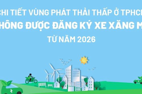 Chi tiết vùng phát thải thấp ở TPHCM dự kiến cấm đăng ký xe xăng từ 2026