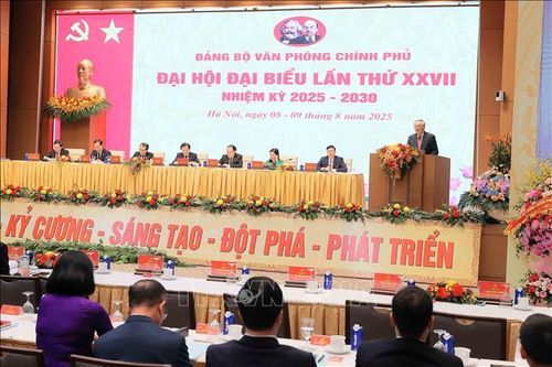 Đại hội đại biểu Đảng bộ Văn phòng Chính phủ nhiệm kỳ 2025-2030