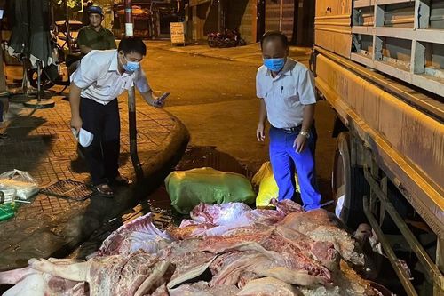 Công an phường Quy Nhơn phát hiện hơn 1 tấn thịt heo không rõ nguồn gốc