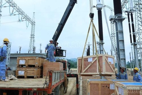 Trạm biến áp 500kV Lào Cai: Hoàn thành lắp đặt 85% thiết bị