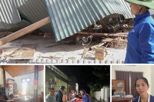 Nghệ An: Mất nhà sau lũ dữ, cán bộ xã vẫn xông pha giúp dân khắc phục hậu quả