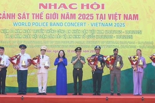 Khai mạc trọng thể Nhạc hội Cảnh sát thế giới năm 2025 tại Việt Nam