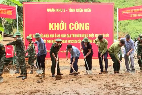 Xây dựng nhà ở cho người dân vùng lũ Điện Biên