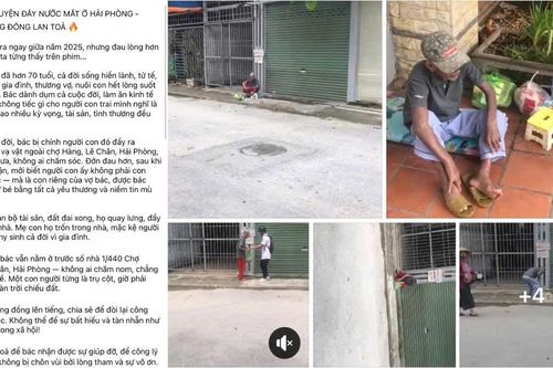Thực hư câu chuyện cụ ông ở Hải Phòng phải sống ngoài vỉa hè vì bị vợ con đuổi