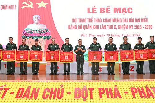 Quân khu 2 bế mạc Hội thao thể thao năm 2025