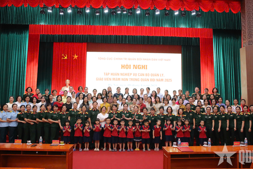 Tập huấn nghiệp vụ cán bộ quản lý, giáo viên mầm non trong quân đội năm 2025
