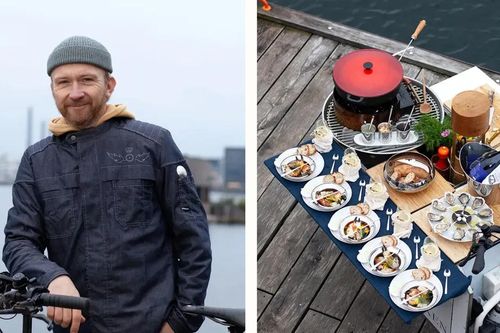 Nghệ thuật nấu ăn trên xe đạp