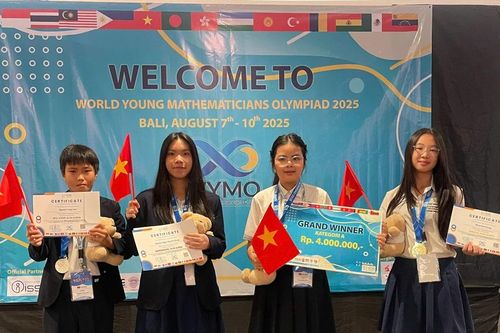 Học sinh Việt Nam giành 4 huy chương tại Olympic nhà Toán học Trẻ Thế giới (WYMO) 2025