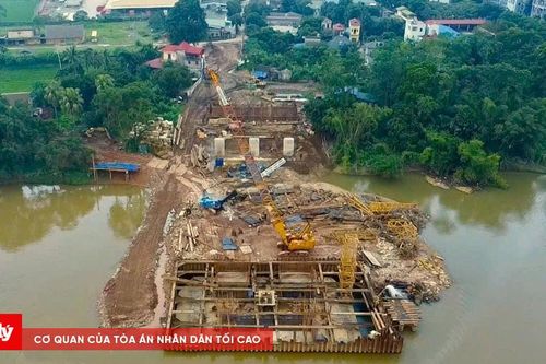 Thái Nguyên đẩy nhanh tiến độ thi công cầu Quang Vinh 1
