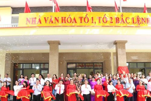 Khánh thành Nhà văn hóa tổ 1, tổ 2 Bắc Lệnh, phường Cam Đường