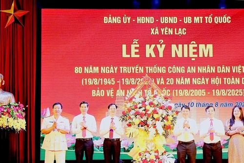 Xã Yên Lạc tổ chức kỷ niệm 80 năm ngày truyền thống Công an Nhân dân