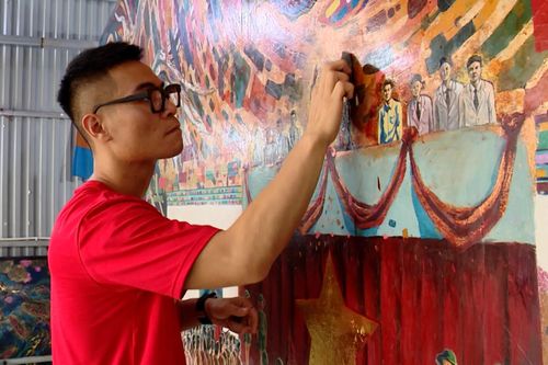Tái hiện lịch sử bằng nghệ thuật sơn mài