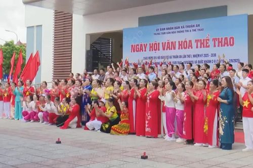 450 vận động viên dự Ngày hội Thể thao xã Thuận An