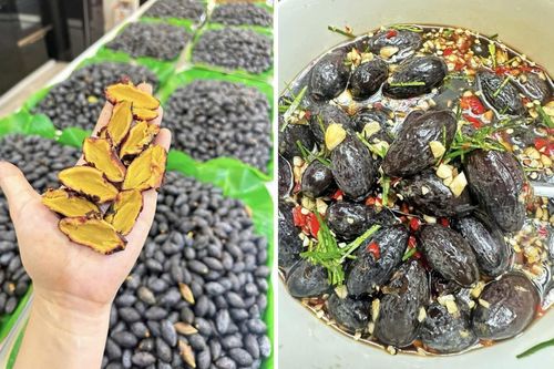 Mẹ đảm Nghệ An gây sốt mạng với món trám nếp ngâm mắm
