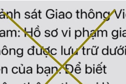 Giả mạo Cổng Dịch vụ công quốc gia phát tán tin nhắn lừa đảo nộp phạt vi phạm giao thông
