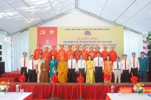 Phường Long Biên: khởi công tu bổ, tôn tạo di tích đền Trấn Vũ, chùa Cự Linh