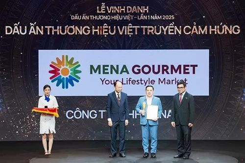 Mena Gourmet nhận giải 'Dấu ấn thương hiệu Việt truyền cảm hứng'