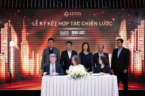 Công ty Giải pháp ánh sáng LUVIA hợp tác chiến lược cùng Huayi & Diva Luce